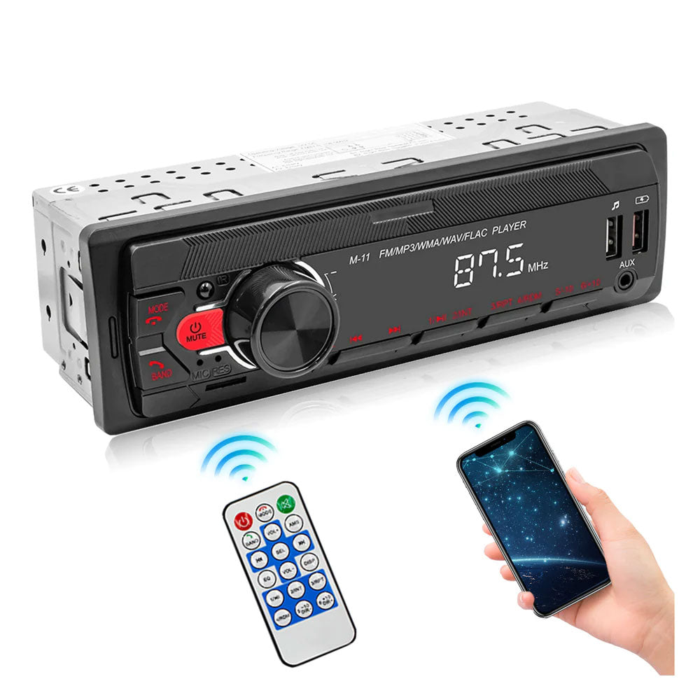 Mp3 Player Aftermarket Hands Free Bluetooth Car Universal Single