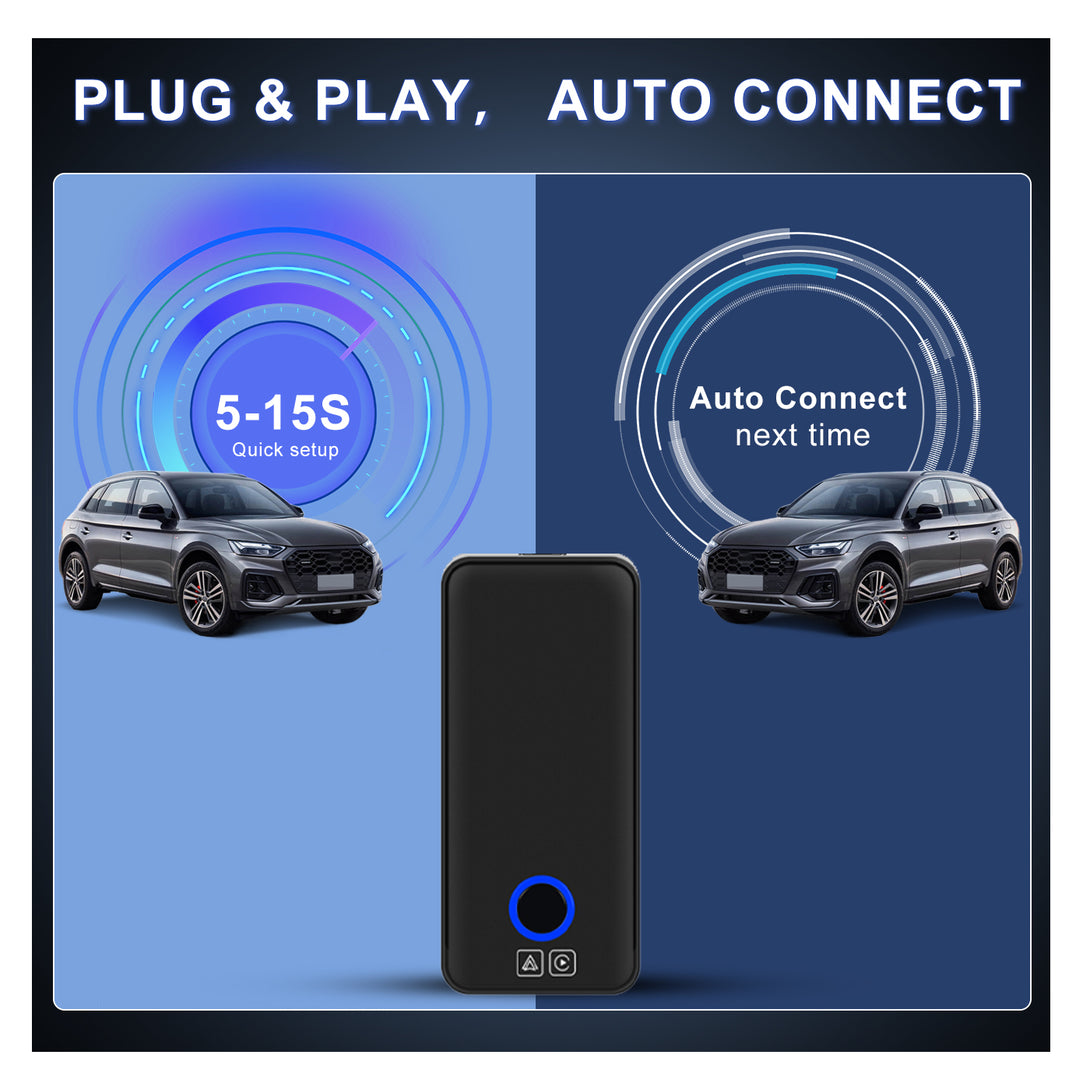 Podofo Original Car Wired CarPlay to Wireless CarPlay Box Wireless Android  Auto Adapter for Audi Toyota Volkswagen - AliExpress