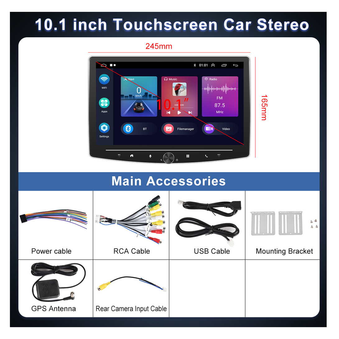 Buy Wholesale China Podofo 1+32 1 Din Android Car Radio Autoradio 7  Retractable Touch Screen Gps Wifi Bt Fm Rds Aux Oem Factory & 1 Din Android Car  Radio at USD 51.99