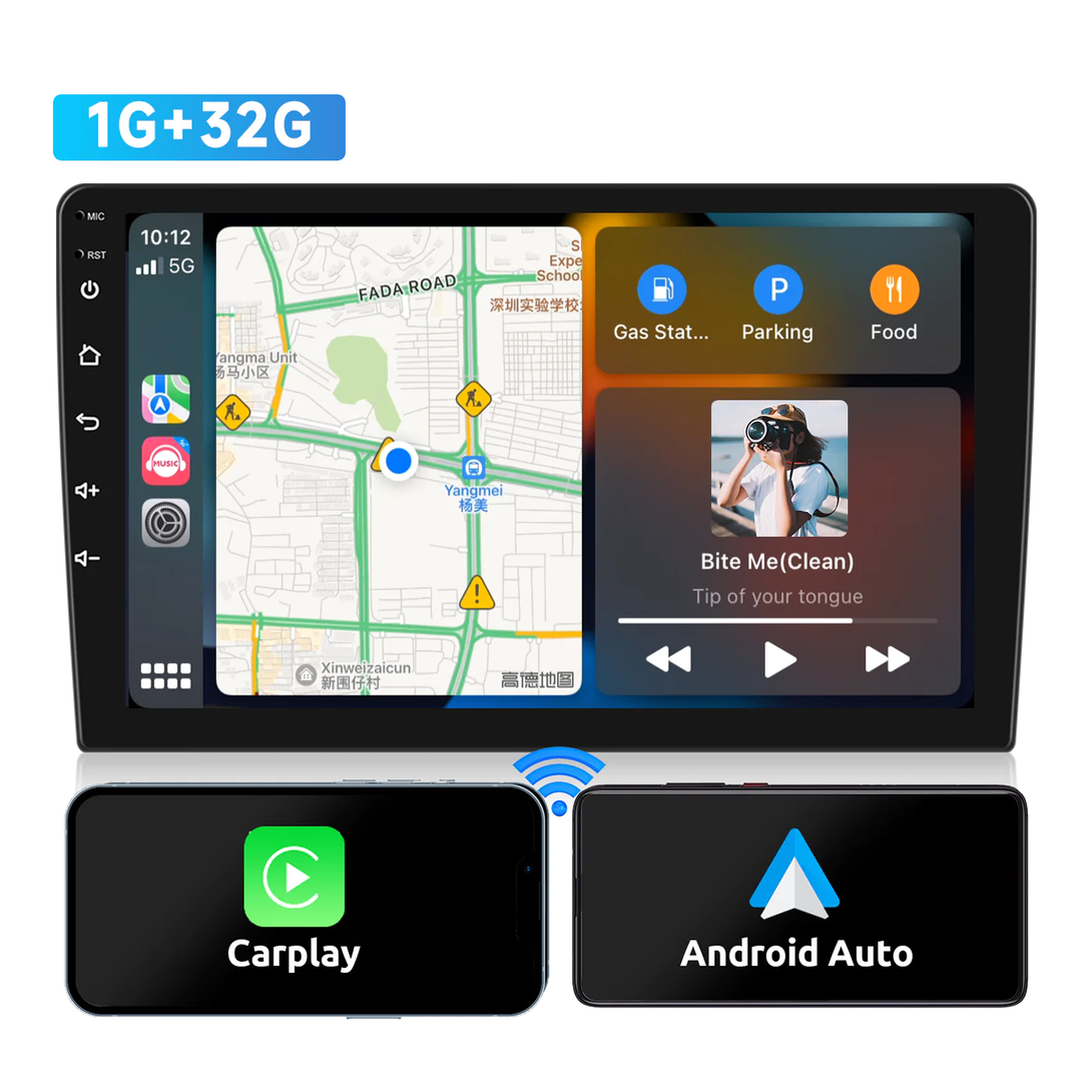 Doppel Din Radio mit Apple Carplay/Android Auto Autoradio