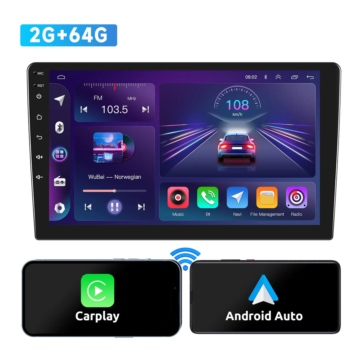 PODOFO A3019 Android In-dash GPS Stereo