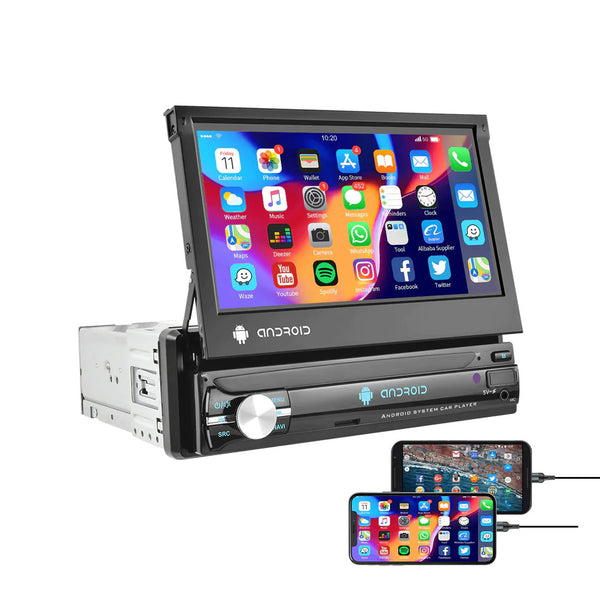 Comprar Podofo Radio para automóvil Radio automática Reproductor para  automóvil 1Din Reproductor Mp3 para automóvil Soporte para localizar y  encontrar el automóvil Control remoto Estéreo para automóvil APLICACIÓN  para teléfono móvil USB