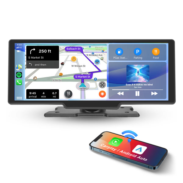Podofo Autoradio für FIAT Panda 2013-2020 mit Wireless Apple CarPlay  Android Auto, 6,2 Zoll Bildschirm Android 11 Autoradio mit GPS Navi, HiFi,  WiFi