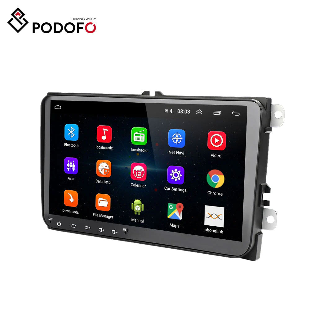 Podofo Carplay Autoradio pour VW Tiguan 2006-2016,Android 2G+32G HiFi,9  Écran Tactile Android Auto GPS WiFi Bluetooth FM RDS Radio USB Lecteur  Vidéo de Voiture pour Volkswagen Tiguan : : High-Tech