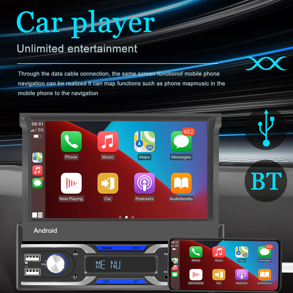 Acheter Podofo 1 Din Autoradio Universel 6.9″ Auto Android Player