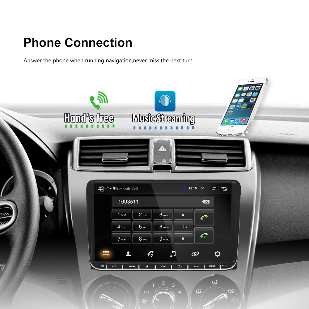 Cheap Podofo Android 10 Car Radio Car Autoradio 7 inch Touch Screen Car  Radio Multimedia Player GPS navigation for VW Skoda SEAT golf 5 golf 6 T5