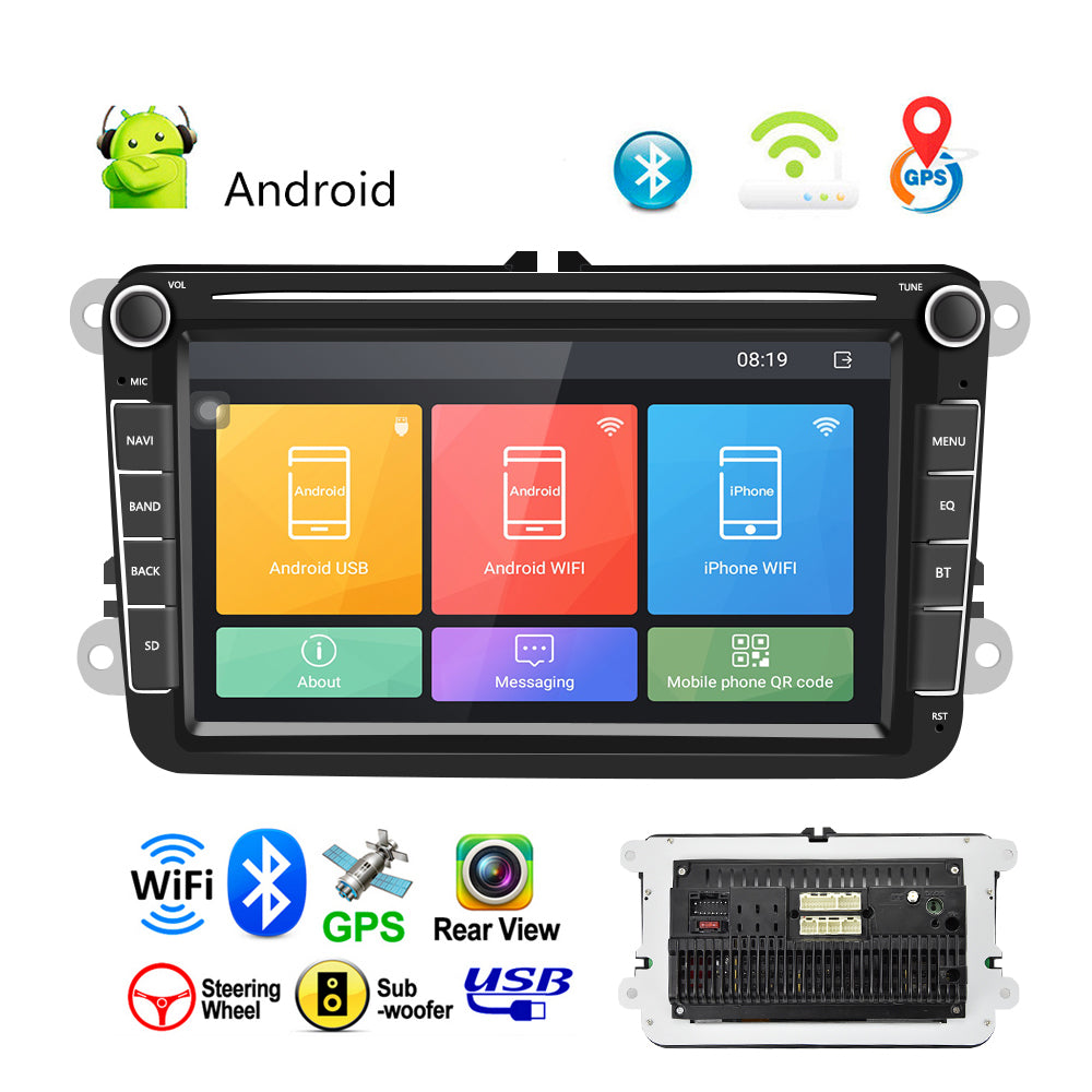 Posible Petrificar Asalto PODOFO Car Multimedia Player Android 9.1 Double Din GPS Car Stereo Rad